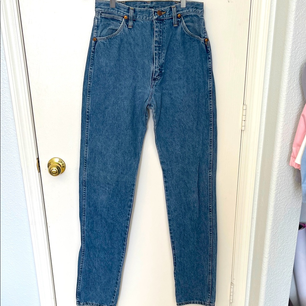 Blue High-Waisted Jeans